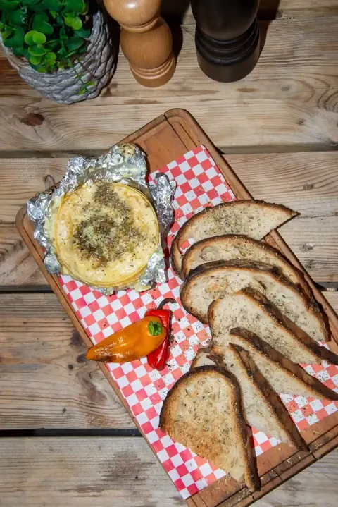 Ember-roasted Camembert
