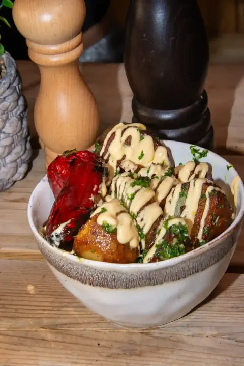Baby potatoes in persillade