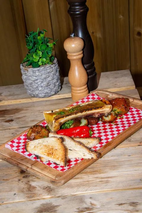 Hueso de tuétano asado